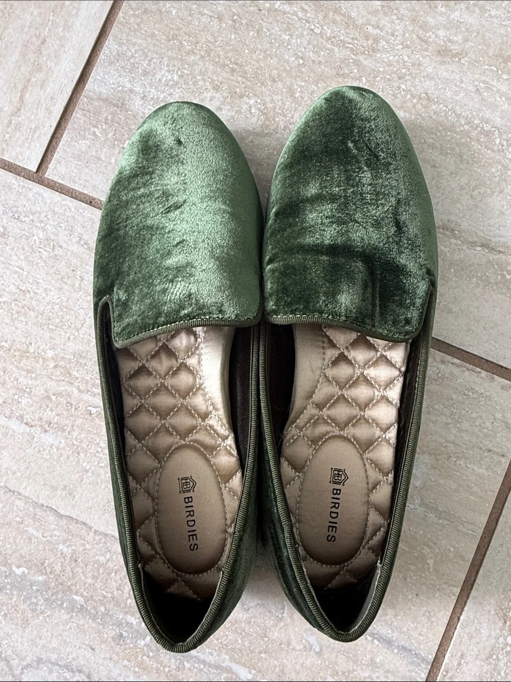 Birdies The Starling velvet flats 7.5